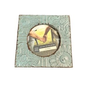 Distressed Blue & Brown Decorative Wall Frame